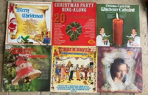 40 CHRISTMAS Album Vinyl LP Records JobLot All Playable Condition VG TO EX+ - Picture 1 of 7