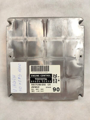 Toyota Corolla E12 2ZZ-GE M/T Virgin ECU 89666-02090 P&P Immobilizzatore Reset ZZE12 - Immagine 1 di 4