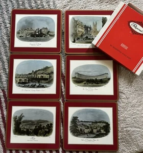 PIMPERNEL Bath, England Acrylic Vintage x6 Traditional Place Mats New - Picture 1 of 17