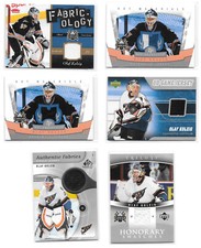 Olaf Kolzig Game-Worn Jersey Material Cards - Various Years & Sets - You Pick