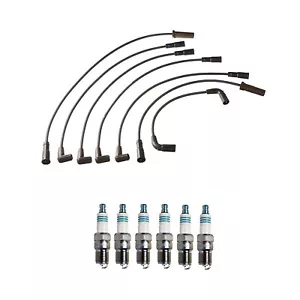 Denso Wire Set 7mm & 6 Iridium Power Spark Plugs 0.044 Kit For Chevy GMC 4.3L V6 - Picture 1 of 1