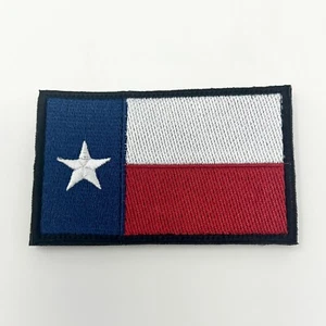 Texas Flag 3.25x2” Rectangle Tactical Patch TX Austin Veteran Gift Stitched DFW - Picture 1 of 5