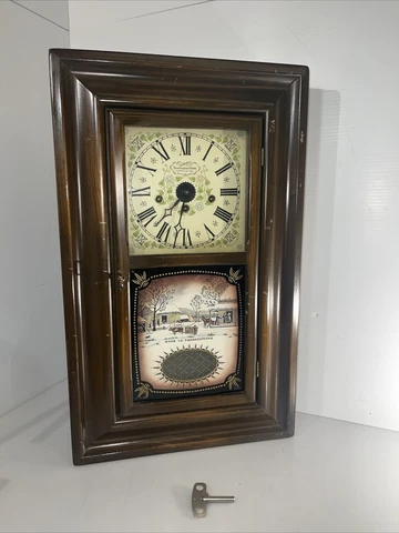 VINTAGE NEW ENGLAND CLOCK CO. EIGHT DAY - SPRING WOUND CLOCK #234C Cover