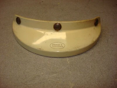 NOS 1970'S BELL HELMET VISOR 3-SNAP YELLOW 520 MX MOTOCROSS RT MAGNUM 500 TX - Image 1 of 4