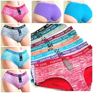 6-12 Boyshort Sport Short Panties Undies Boykini 95% Cotton Underwear 8450 S-XL - Picture 1 of 12