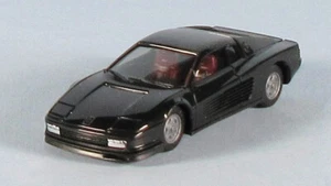 Modelo plástico HERPA Ferrari Testarossa (negro) escala 1/87 HO NUEVO, RARO! ¡Bonito! - Imagen 1 de 8