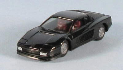 Modelo plástico HERPA Ferrari Testarossa (negro) escala 1/87 HO NUEVO, RARO! ¡Bonito! Foto 1 de 4