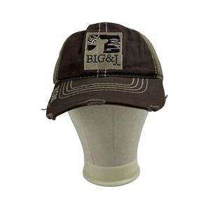 Big&J Strap Back Hat Baseball Cap Trucker Hook and Loop Buck Deer - Picture 1 of 5