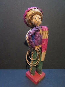 ANTIKE MEXIKO FIGUR PUPPE GEFLOCHTENER MAISMANN VOLKSKUNST - Bild 1 von 5