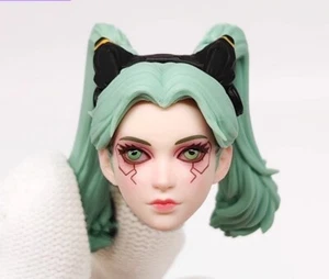 Romankey 1/12 Scale Female Head Sculpt B Model 6'' Gun&Girl Figure - Picture 1 of 1