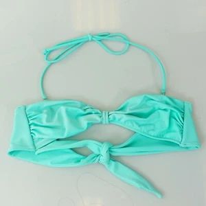 Turquoise Angelcore Halter Top S Seafoam Green Bikini Swimsuit VICTORIA SECRET - Picture 1 of 8