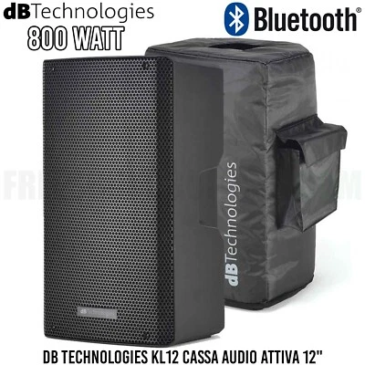 DB TECHNOLOGIES KL12 Cassa Audio Attiva 12" Pollici 800 Watt BLUETOOTH + COVER - Immagine 1 di 4