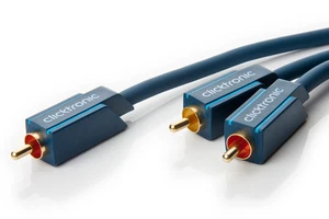 Clicktronic Casual Subwoofer RCA Y-Cinch 3* Chinch Stecker Kabel 20m - Bild 1 von 1