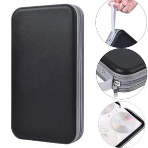 CD Holder 72 Capacity DVD Case Holder Portable Wallet Storage Organizer for Car - Picture 1 of 8
