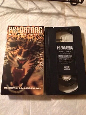 PREDATORS OF THE WILD-VHS-CHEETAH AND LEOPARD-VHS - Image 1 of 4