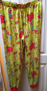 The Grinch Christmas Pajama Bottoms- Size M (32-34) -good condition - Picture 1 of 5