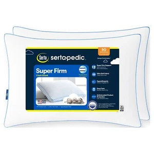 Serta Super Firm Pillow Standard/Queen White 1644113 (2 Pack)