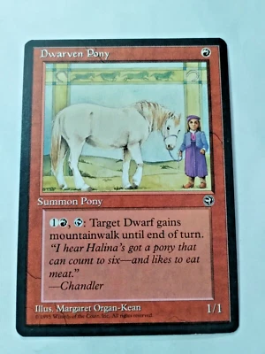 MTG Dwarven Pony Homelands Regular Rare - Uncirculated - Image 1 of 3