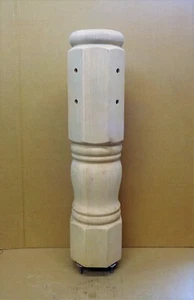 NOS Red Oak Pedestal Turned Column for Table - Picture 1 of 10