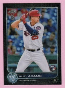 2022 Topps Chrome Ben Baller #103 Riley Adams RC Washington Nationals