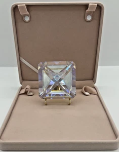 Swarovski Strass Crystal: 8970 001 Series "Double Pyramid" AB Effect Laser Etch - Picture 1 of 8