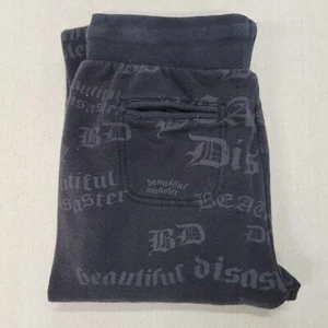 Beautiful Disaster Identity Womens Medium Sweatpants Black - Picture 1 of 14