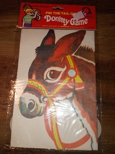 Pin The Tail On Donkey Game Amscan No. 4976 Vintage - Picture 1 of 2