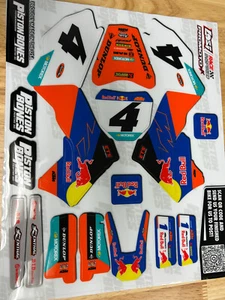 CHASE SEXTON LOSI PRO MX RC GRAPHICS KIT (REMOTE CONTROL) KTM STICKER LOSI KIT - Picture 1 of 3