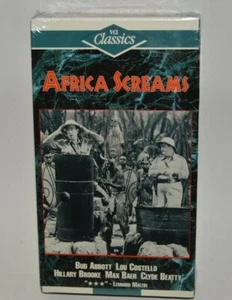 Vintage Africa Screams Abbott & Costello Factory Sealed VHS Rare - Picture 1 of 1