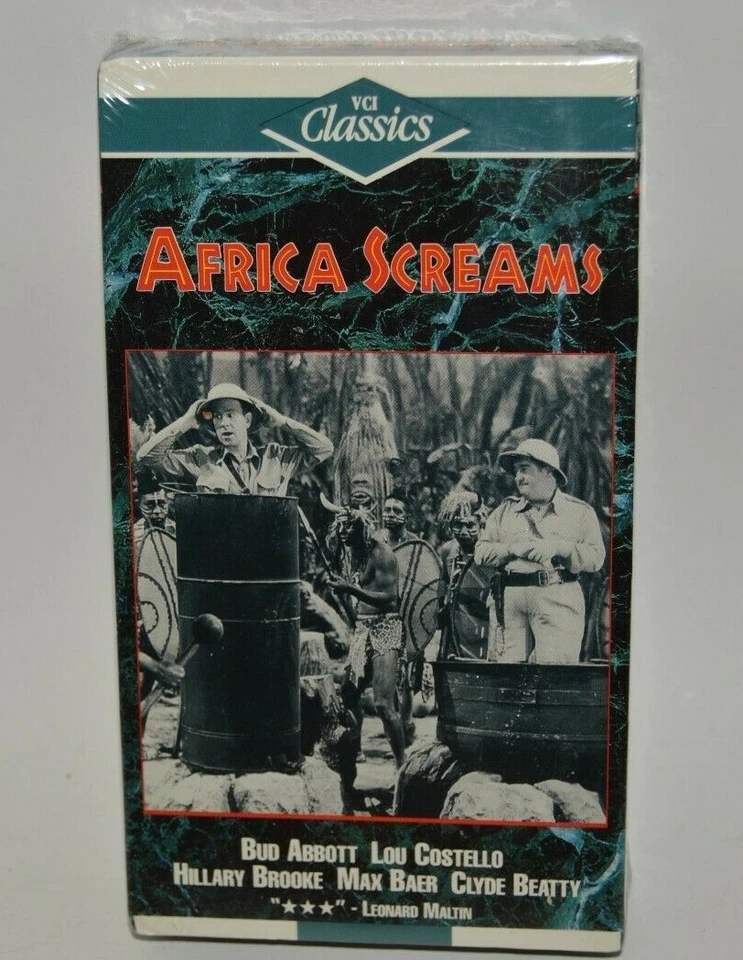 Vintage Africa Screams Abbott & Costello Factory Sealed VHS Rare - Image 1 of 1
