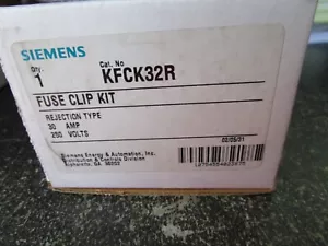 SIEMENS KFCK32R FUSE CLIP KIT (NEW IN BOX) FREE SHIPPING - Picture 1 of 3