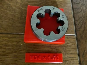 M34 Die 1mm 1.5mm 2mm standard right hand metric thread die - Imagen 1 de 3
