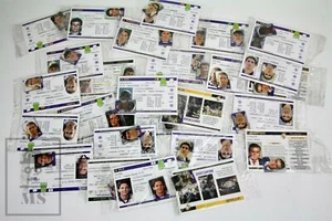 Job Lot 27 Small Collectible Cards Real Madrid Spain Football Team Players  - Bild 1 von 5
