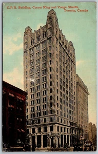 Toronto Kanada um 1910 Postkarte Canadian Pacific Railway Gebäude Yoge Straßen - Bild 1 von 2