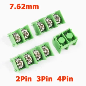 1/2/5/10/50Pcs KF7.62mm PCB Mount Screw Terminal Block Connector 2Pin/3Pin/4Pin - Picture 1 of 9
