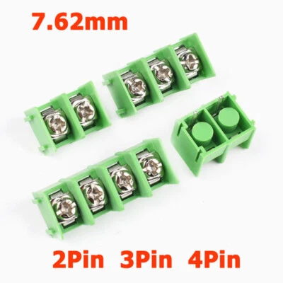 1/2/5/10/50Pcs KF7.62mm PCB Mount Screw Terminal Block Connector 2Pin/3Pin/4Pin - Image 1 of 2