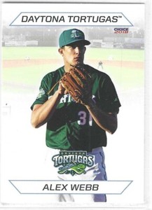 2018 Choice Daytona Tortugas #24 Alex Webb Cincinnati Reds British Columbia