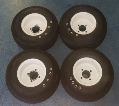 Conjunto de neumáticos y ruedas para carro de golf Antego Tires 18 x 8,50-8 - blanco Foto 1 de 4