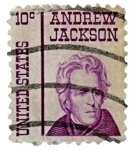 1965 Andrew Jackson 10 Cent US Stamp Excellent Money Back GUARENTEE - Picture 1 of 2
