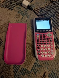 Texas Instruments TI-84 Plus C Silver Edition Graphing Calculator Pink Tested - Imagen 1 de 4