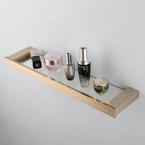 20" long Bathroom Accessories Brushed Gold Wall Mounted Makeup holder/Racks& - Picture 1 of 10