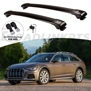 2PCS Crossbar Fit for Audi A6 allroad 2020-2024 Cross Bar Cargo Carrier Lockable - Picture 1 of 14