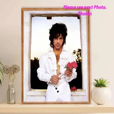 Prince Vintage Photo Music Poster, Rock&Roll Music Legend Photo Print Wall Decor - Image 1 of 4