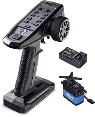 Carson 2.4GHz Fernsteuerung Set Pro 4 mit wasserdichtem Empfänger und Servo 5kg - Bild 1 von 4