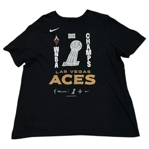 Nike Las Vegas Aces Basketball 2022 WNBA Finals Black Basketball T Shirt Men 2XL - Picture 1 of 7