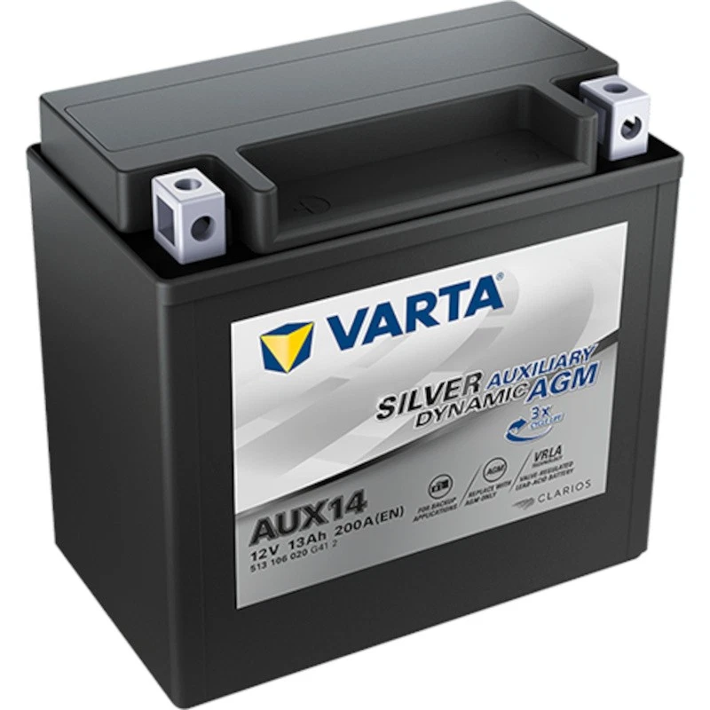 VARTA AUX14 Silver Dynamic Auxiliary 12V 13Ah AGM Stützbatterie 513 106 020 - Bild 1 von 1