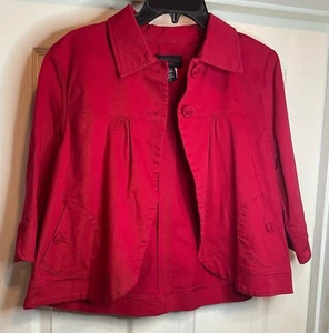 Vintage Canyon River Blues Jacke Damen Large rot Canvas Jacke Mantel - Bild 1 von 4
