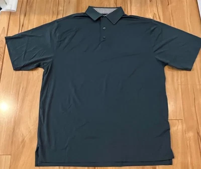 FootJoy Golf Shirt Polo Large.  Forest Green - Image 1 of 3