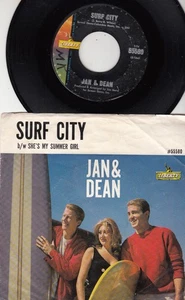 JAN & DEAN *SURF CITY/ SHE'S MY SUMMER GIRL* 1963 US SURF ROCK & ROLL - Picture 1 of 2