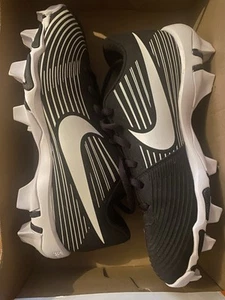 NIKE LUNARLON SOFTBALL CLEATS Women's Size 7.5 Black/White - Picture 1 of 2